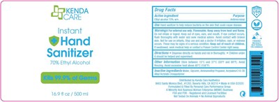01b Lbl_kenda Care_hand Sani Gel_16.9oz (01b Lbl Kenda Care Hand Sani Gel 16.9oz)